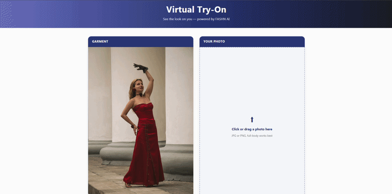 Virtual try-on demo